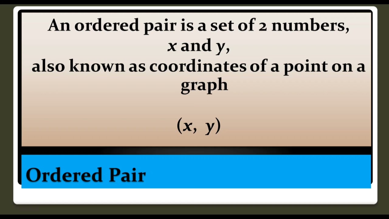 Relations and Functions