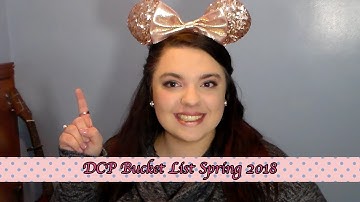 DCP BUCKET LIST SPRING 2018