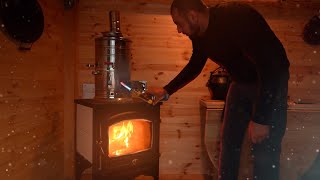 Wooden shelter with a large stove in mountains, Afghan cauldron, Two days building the cabin by Life in the Wild: bushcraft and outdoors 45,819 views 5 months ago 38 minutes