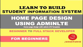 HOME PAGE DESIGN - PART 2| Student Information System | Part 17