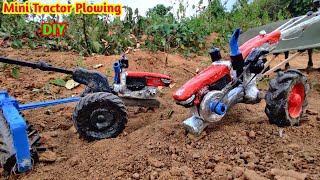 Beautiful Mini Tractor Go To Plowing | Mini Tractor DIY