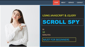 Scroll Spy Using HTML CSS & JQUERY /JS | PRAROZ