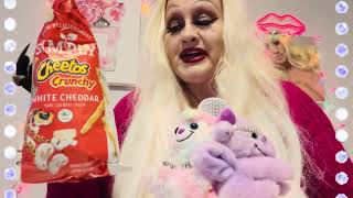 Bimbo Asmrcheetos Crunchy White Cheddar Taste Test