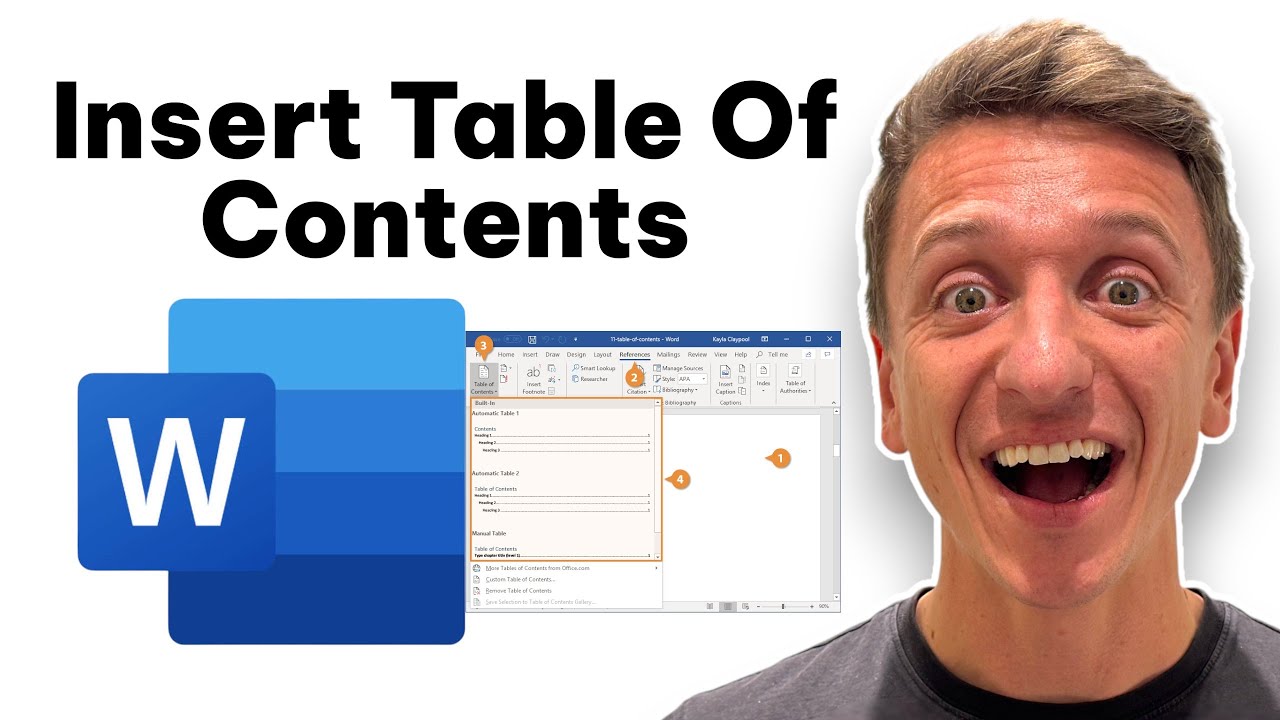 How To Insert Table Of Contents In Microsoft Word (Quick And Easy Guide ...