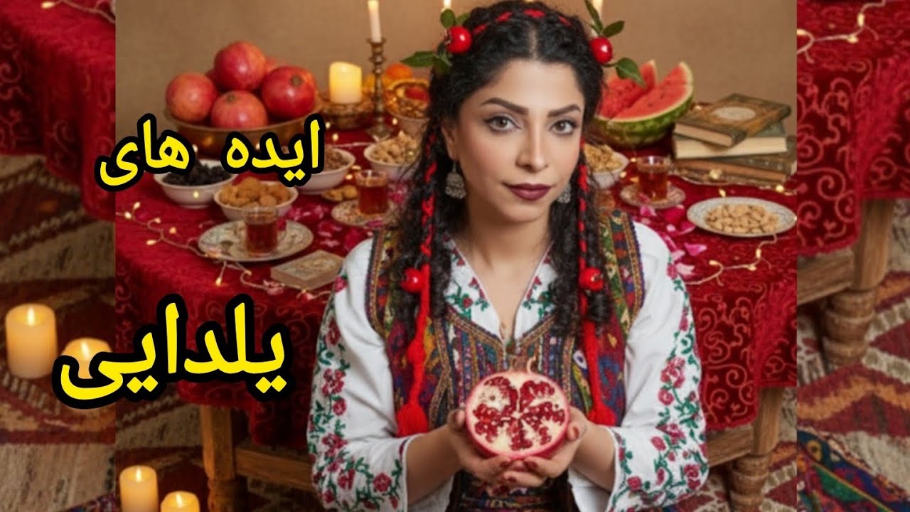 تزئین شمع و پخت آجیل شب یلدا