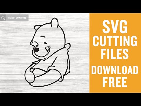 Winnie Pooh Svg Free Cutting Files for Silhouette Instant Download