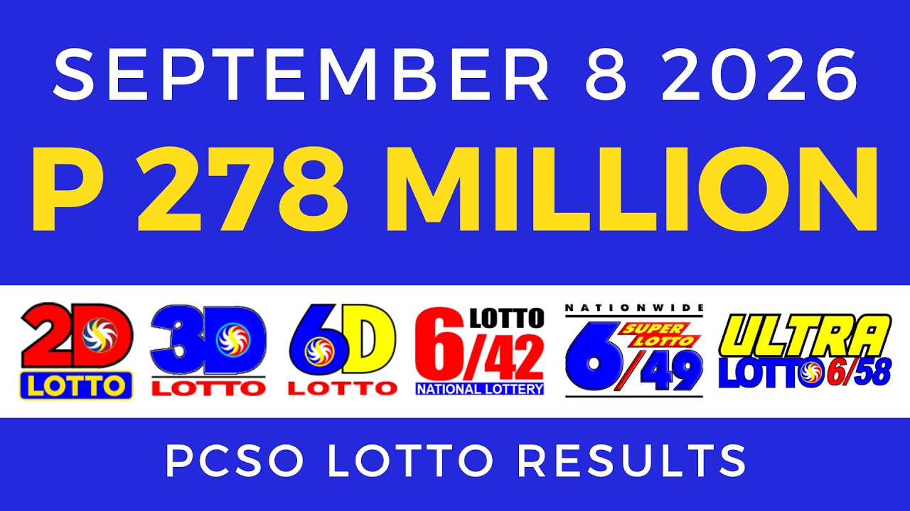 Lotto Result Today 9PM September 8 2026 PCSO