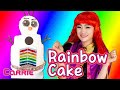 Membuat Kue Pelangi Cantik | DIY Rainbow Cake | Belajar membuat kue anak | Mainan anak