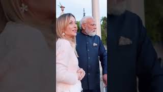 #pmmodi #for itali pm Meloni #is motap #for enjoy 😊🥂#pmmodi is so happy 😊😊#and Meloni is itali #view