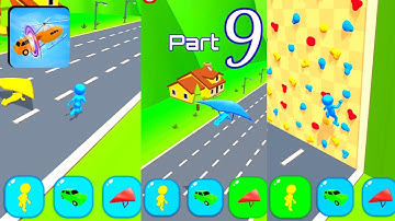 SHAPE SHIFTING 🚗🚲 iOS,Android Gameplay mobile Walkthrough All Levels NEW UPDATE PART 9
