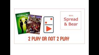 Codenames Duet & Fantasy Realms 2 Player Board Game Review with Spread & Bear