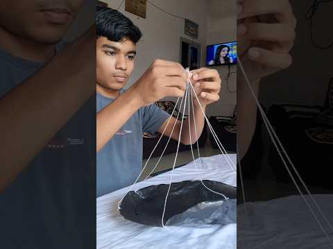 MINI Parachute Making Tutorial 🪂 #shorts