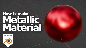 How to make Metallic Material in Blender using Principled BSDF shader