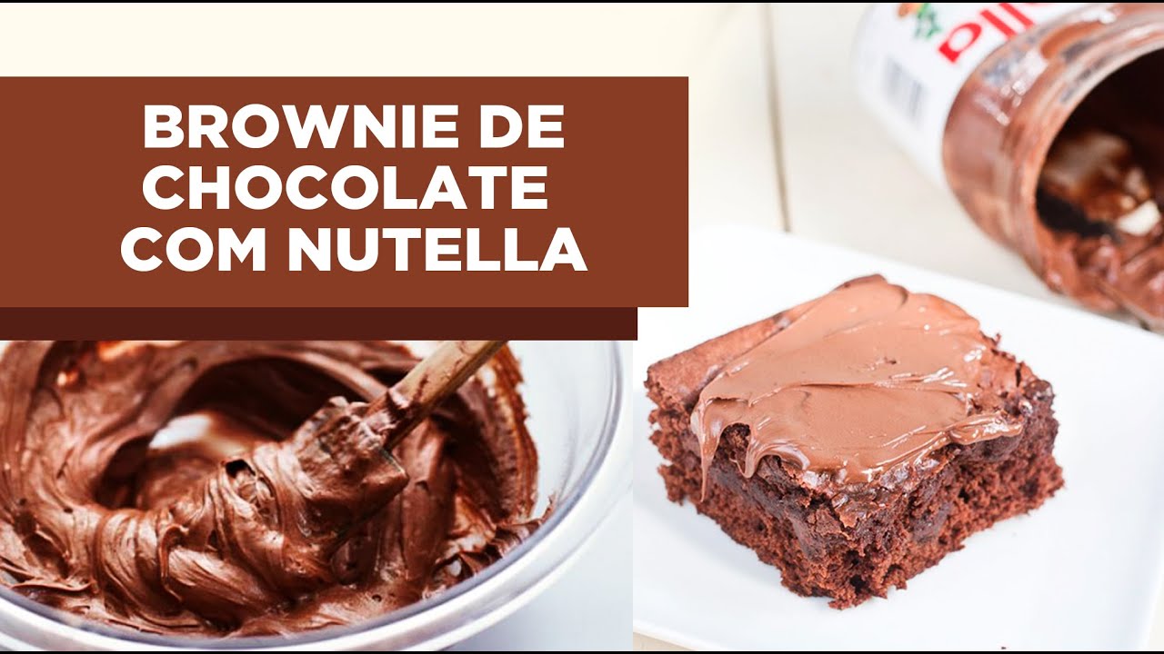 RECEITA DE BROWNIE DE CHOCOLATE COM NUTELLA VLOG DA KAKAL
