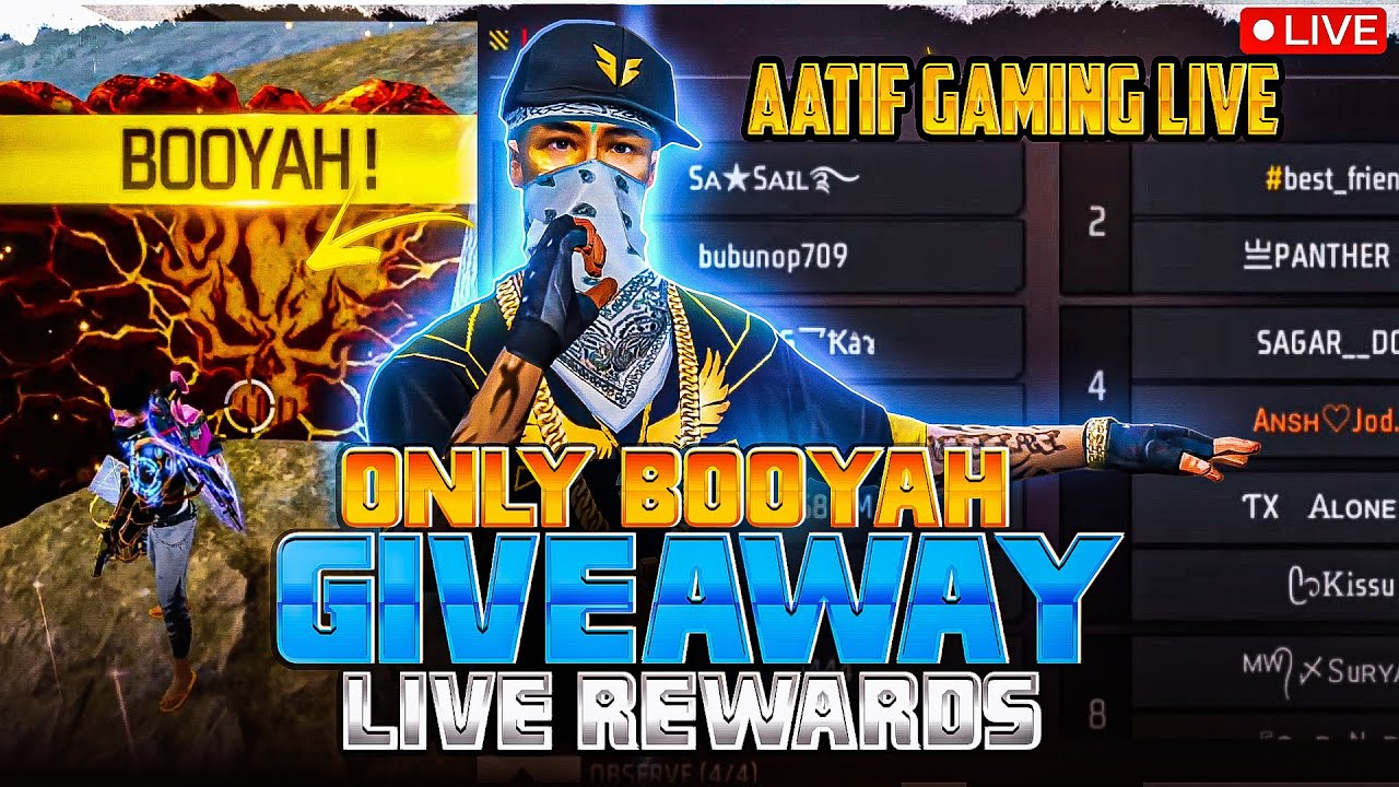 FREE FIRE LIVE || FF LIVE GIVEAWAY || GIVEAWAY😱CUSTOM || TEAM CODE ...