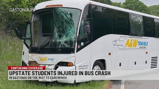 Pickens Co. students injured in charter bus crash in Gastonia
