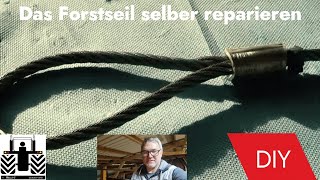 🔴 DIY flämisches Auge flechten/ Forstseil reparieren. Drahtseil Schlaufe  #riccic 
