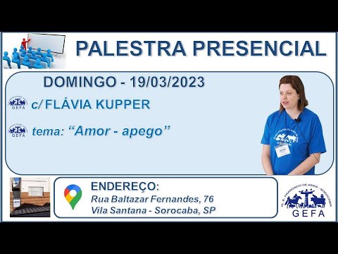Assista: Palestra Presencial - c/ FL�?VIA KUPPER (19/03/2023)