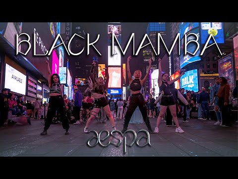 [KPOP IN PUBLIC - Times Square NYC] aespa (에스파) - “Black Mamba” Dance Cover by REcon Dance