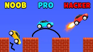 NOOB vs PRO vs HACKER - Draw Bridge