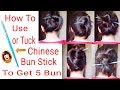 Easy/Quick: Chinese BunStick Hairstyles|Bunstick Hairstyles|Everyday Hairstyles|Alwaysprettyuseful