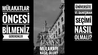 📚🖊YÜKSEK LİSANS MÜLAKAT SORULARI? Mülakatlar Öncesi Bilmeniz Gerekenler #YüksekLisans #Mülakat