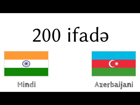 200 ifadə - Hind dili - Azərbaycan dili