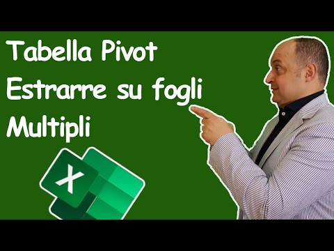 EM168 Tabelle Pivot Excel estrarre su fogli multipli con lo strumento Mostra pagine filtro rapporto