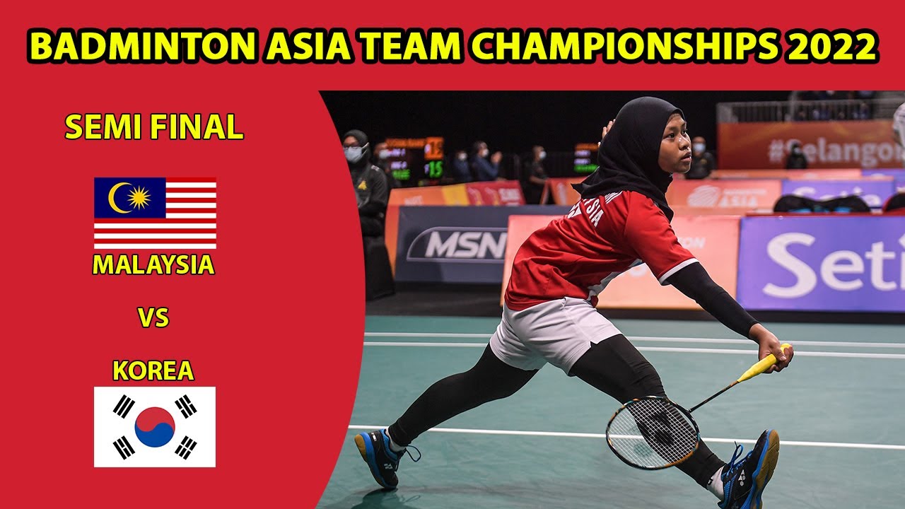 NURSHUHAINI Siti vs LEE Se Yeon SF Malaysia vs Korea Badminton Asia Team Championships 2022