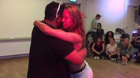 Adilio Porto & Jolien Heeringa zouk demo @ BZA - Dance School Amsterdam