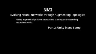 Simulated Fish Ecosystem (NEAT Neural Networks | Unity Code-Along) | Part 2 : Unity Scene Setup