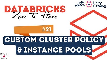 21 Custom Cluster Policy in Databricks | Create Instance Pools | Warm Instance Pool