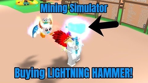 BUYING LIGHTNING HAMMER | MINING SIMULATOR (ROBLOX)