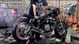 [Kawasaki Zephyr Motorcycle Full Restoration Part 11］ When I started the engine, there was a noise.