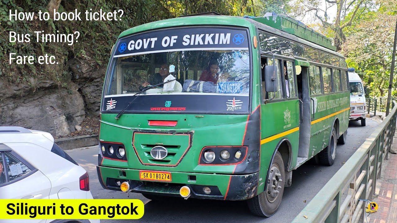 Siliguri to Gangtok by Sikkim Govt. Bus | Journey through the hill & beautiful view of river Teesta