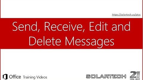 Office 365 - Send, Receive, Edit, and Delete Messages in Microsoft Teams