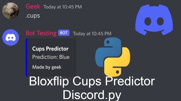 How to make a bloxflip Cups Predictor discord bot | Discord.py | Lofi