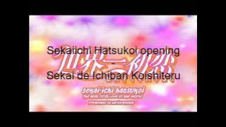 Sekaiichi Hatsukoi opening Sekai de Ichiban Koishiteru