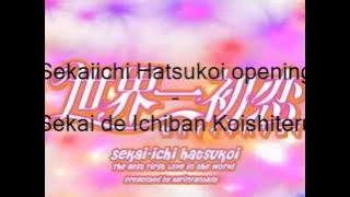 Sekaiichi Hatsukoi opening Sekai de Ichiban Koishiteru