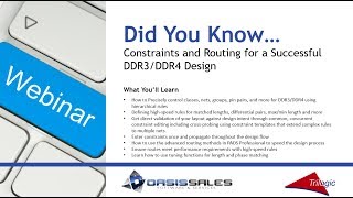 Constraints and Routing for a Successful DDR3/DDR4 Design
