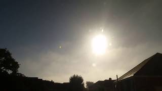 27th September 2018 time lapse sky. Sunrise. Crazy morning