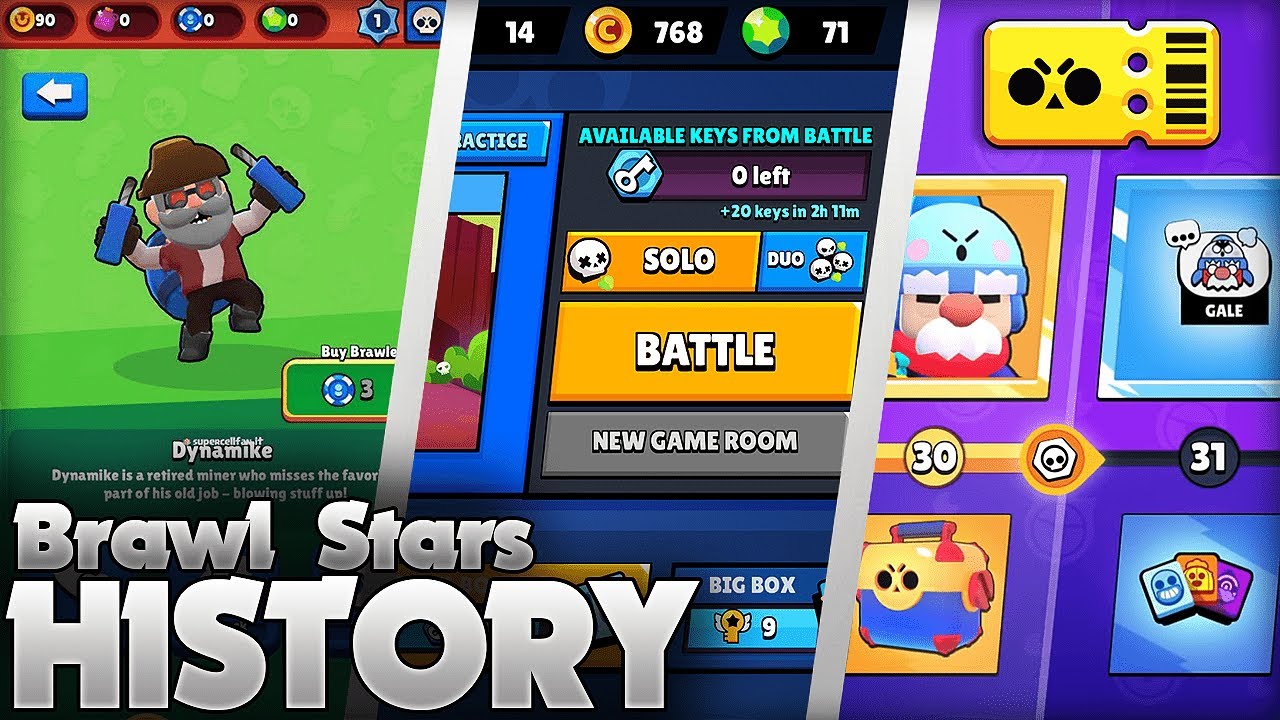 The History Of Brawl Stars 2017 2020 3 Year Anniversary Special Youtube - brawl stars first version
