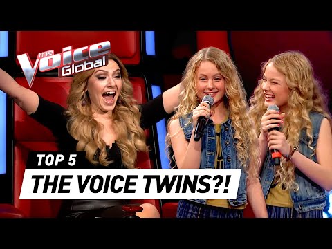 THE VOICE TWINS ? | Best Blind Auditions in The Voice Kids