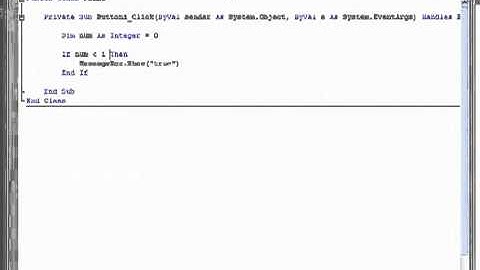 YouTube   VB NET Tutorial 21   Conditional Operators Visual Basic 2008 2010
