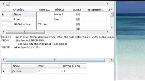 Программирование на sql server Запросы Часть 1 Запрос 1.avi