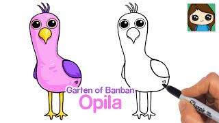 How to Draw Opila Bird | Garten of Banban
