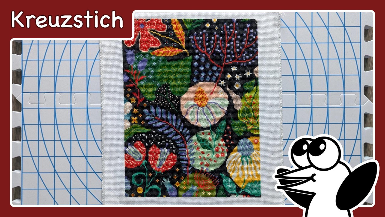 Gewaschen, Getrocknet und Gebügelt - Mein erstes fertiges Stickbild ist sauber!