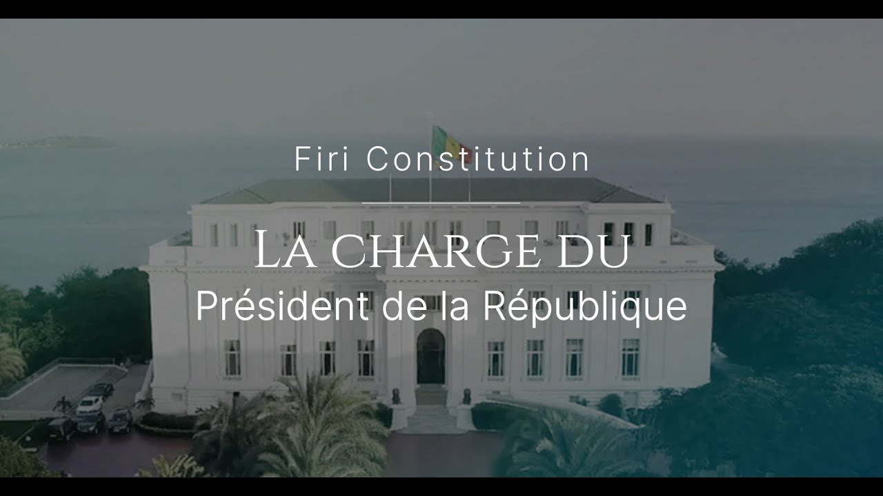 La charge du Président de la République du #Senegal - Article 38 de la