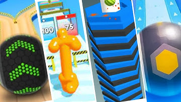 Going Balls vs Tall Man Run vs Stack Balls vs Action Balls #34 I Satisfying Mobile Game