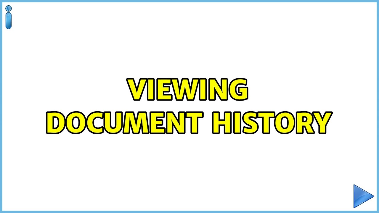 Word Document viewing document history (3 Solutions!!) YouTube
